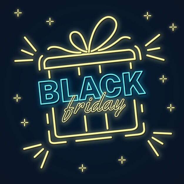 Viernes negro de neón