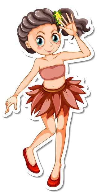 Vinilo pixerstick lindo personaje de dibujos animados de hadas