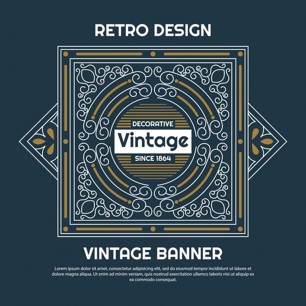 Vintage diseño de fondo