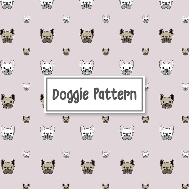Viste a tu día patrón de fondo de perrito