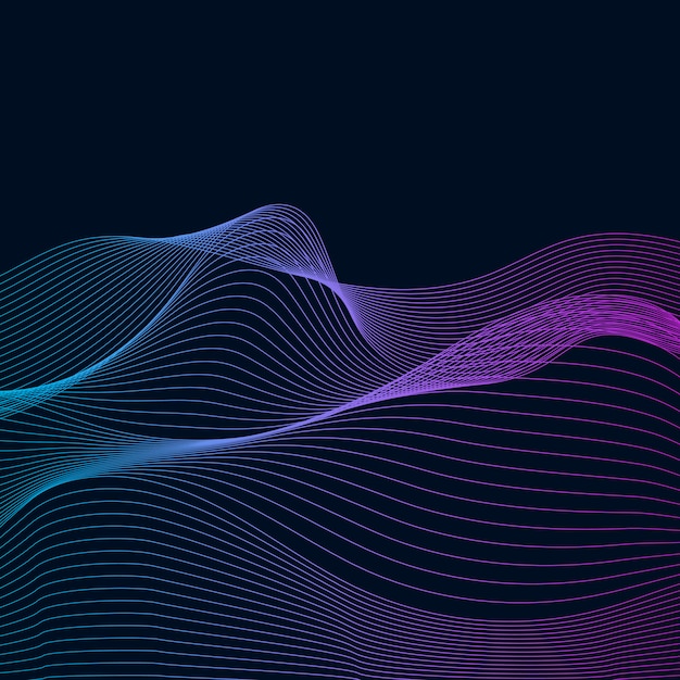 Visualización de datos dinámico vector de patrón de onda