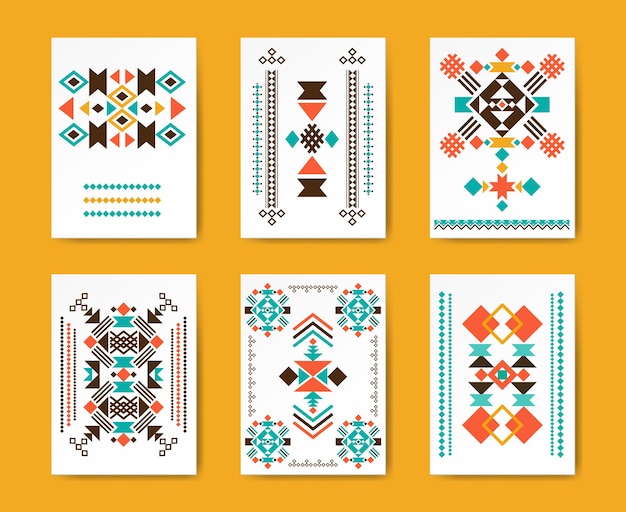 Volantes triangulares tribales hipster geométrico. Patrón étnico tradicional, creativo,
