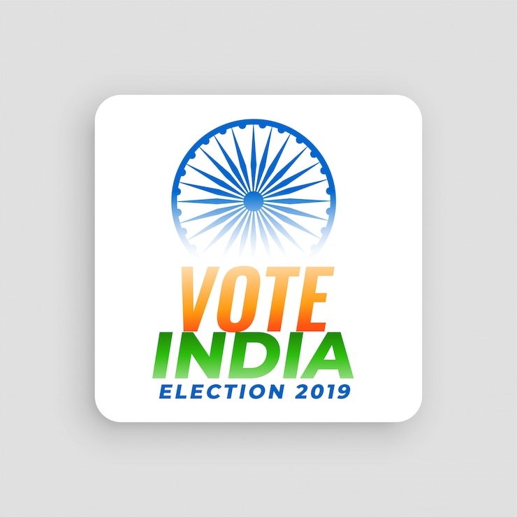 Vector gratuito votar india diseño de concepto de elecciones 2019