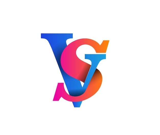 VS Versus Sign Text Typography Design Element flyer diseño de banner