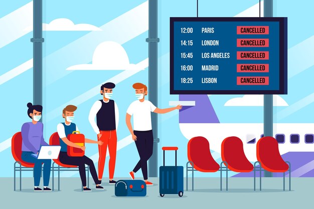 Vuelo cancelado con pasajeros