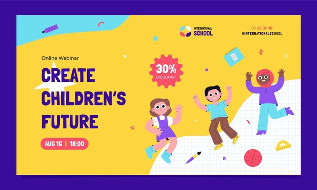 Webinar internacional de la escuela de diseño plano