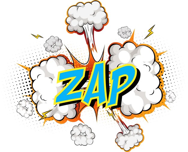 Word Zap en la nube de cómics