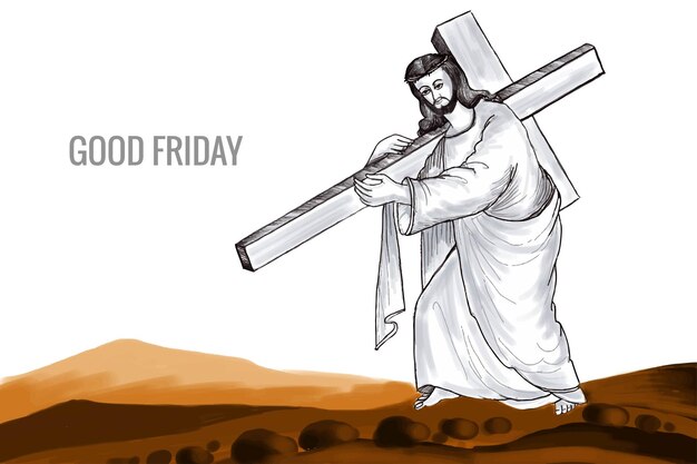 X9Viernes santo de jesucristo crucifixión poster background