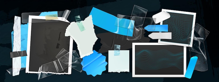 Vector gratuito y2k photo frame collage