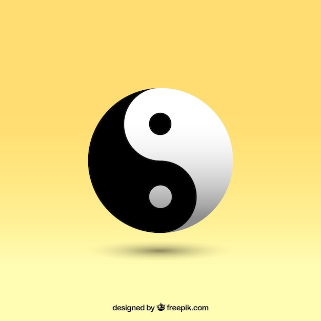 Vector gratuito yin yang vector