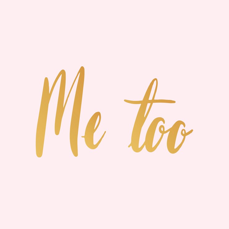 Vector gratuito yo también movimiento tipografía estilo vector