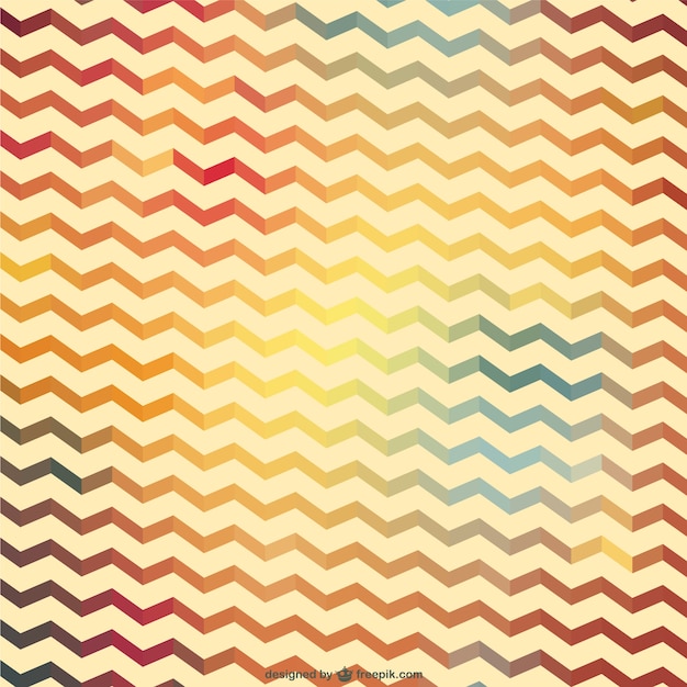 Vector gratuito zigzag retro de colores