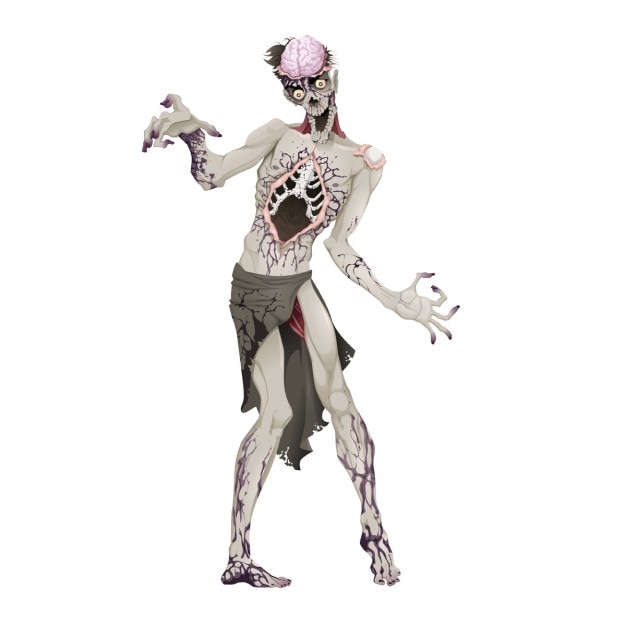 Un zombie caminando