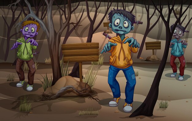 Zombis en el bosque