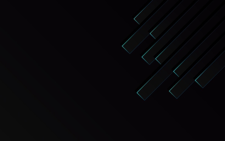 Vector gratuito zoom de velocidad de tubo de luz azul abstracto en tecnología de fondo negro