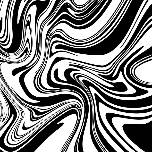 Abstract background with a black and white warped pattern