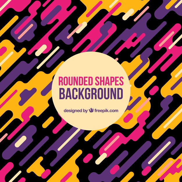 abstract background with colorful rounded shapes