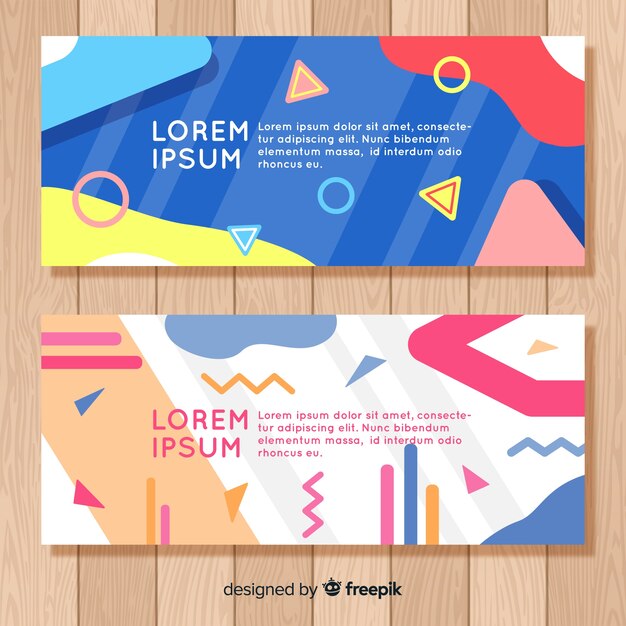abstract banners