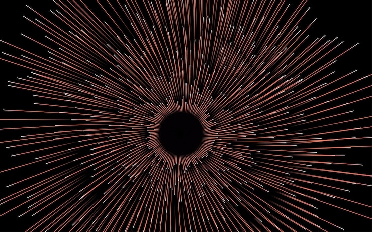 Miễn phí Vector abstract circular geometric background starburst dynamic centric motion pattern