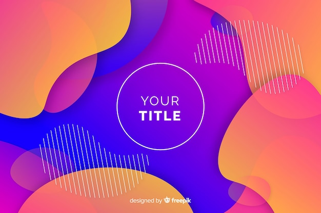 abstract colorful flow shapes background