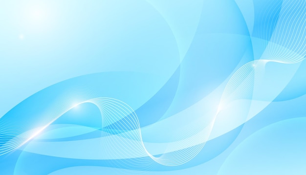 abstract flowing wavy line business backdrop design vector