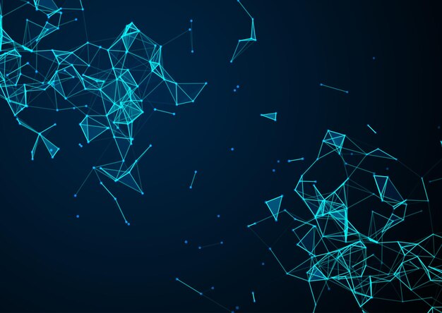 abstract low poly technology design background
