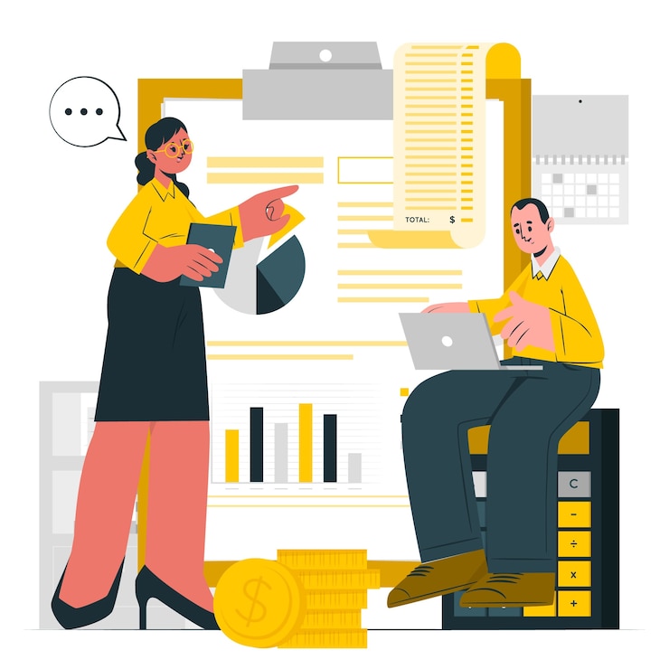 Miễn phí Vector accounting  concept illustration