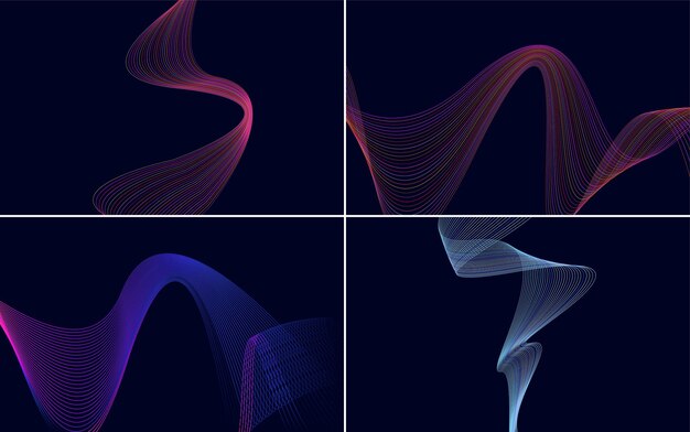 add a touch of modernity to your design with this pack of vector backgrounds