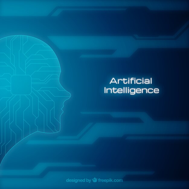 artificial intelligence background in abstract style
