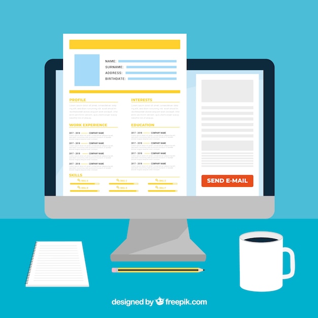 attractive online curriculum template