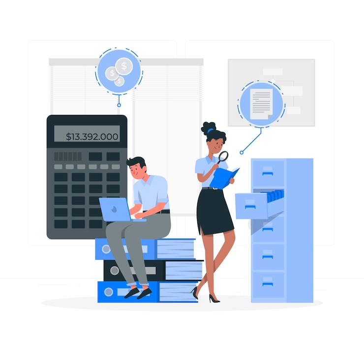 Miễn phí Vector audit concept illustration