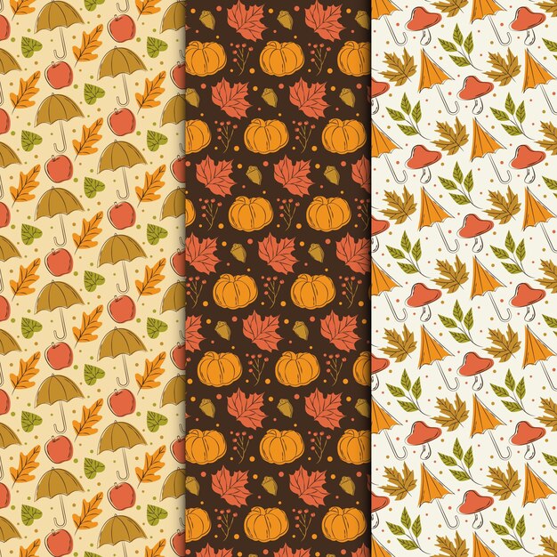 Autumn pattern collection