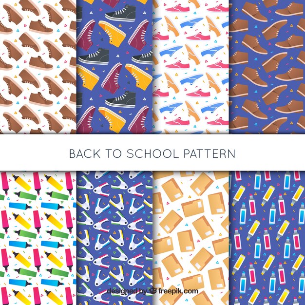 Back to school pattern collection