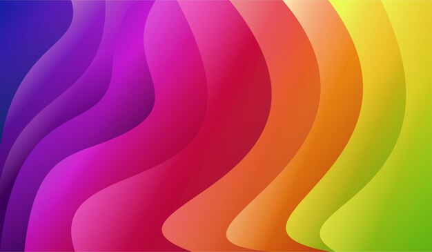 Background colorful gradient modern design wave shape