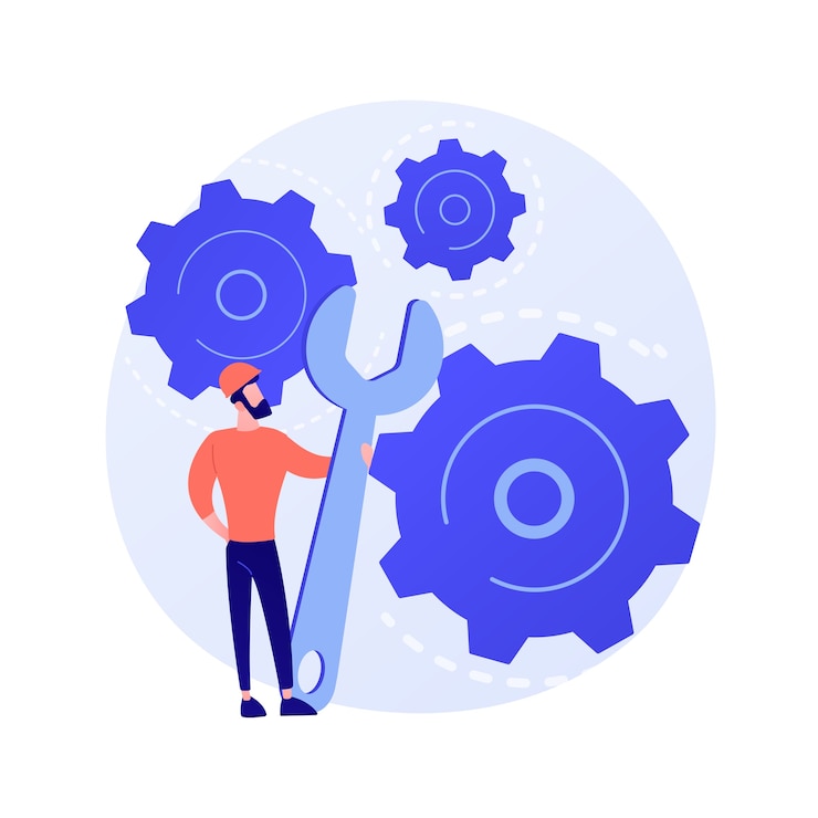 Miễn phí Vector bảo vệ sinh thái. bảo tồn môi trường, bảo tồn thiên nhiên, ý tưởng về cơ chế thân thiện với môi trường. bánh răng và lá cây, các bộ phận cơ khí với tán lá.