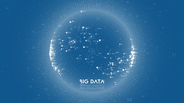 big data visualization. futuristic infographic. information aesthetic design
