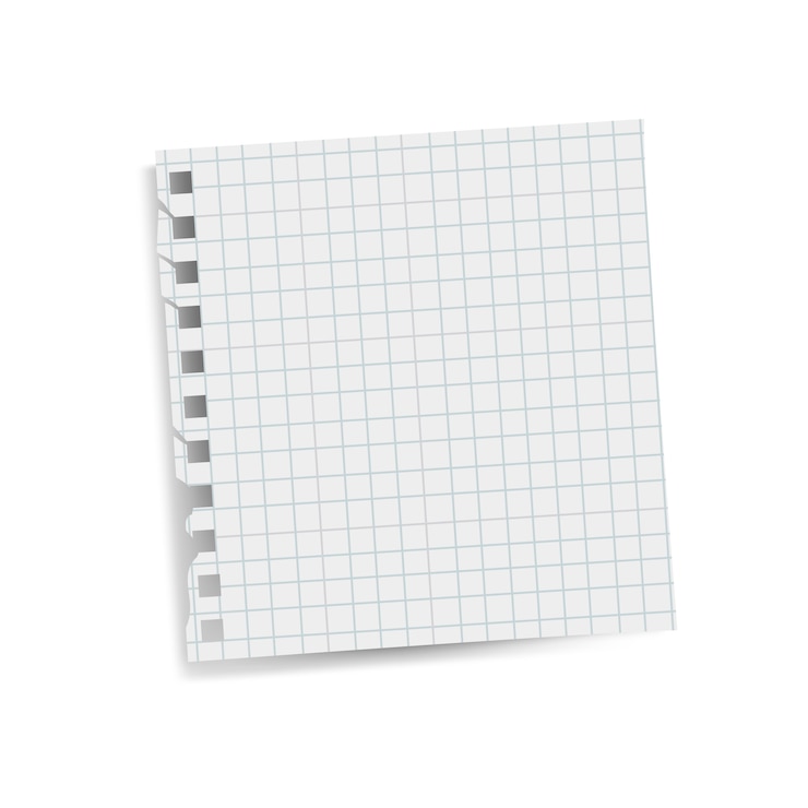 Miễn phí Vector blank square grid reminder paper note vector