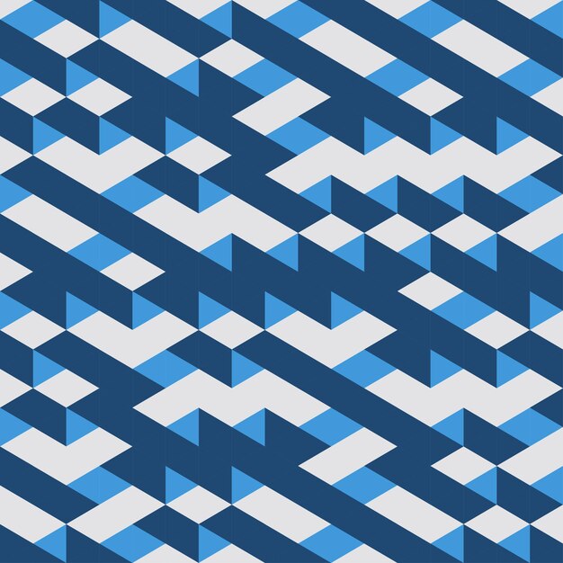 blue geometric seamless pattern abstract background vector illustration