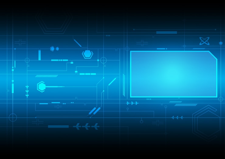 Miễn phí Vector blue technological background