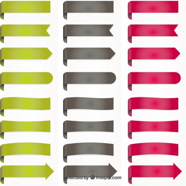 Miễn phí Vector bookmark màu