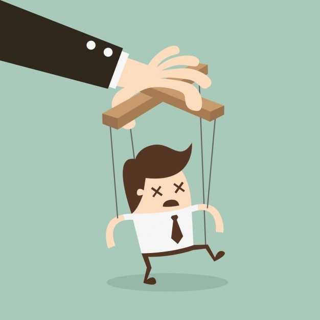 Boss manipulating an employee