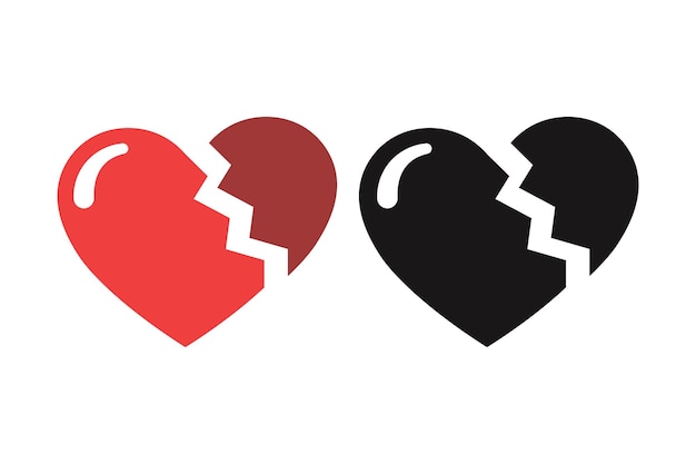 Broken Heart Uneaven Set of Two
