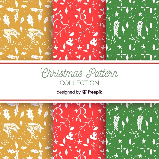 christmas floral pattern