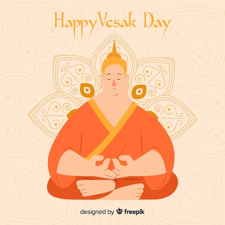Miễn phí Vector chúc mừng ngày vesak
