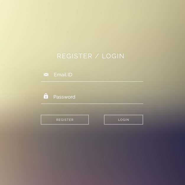 Clean login form template
