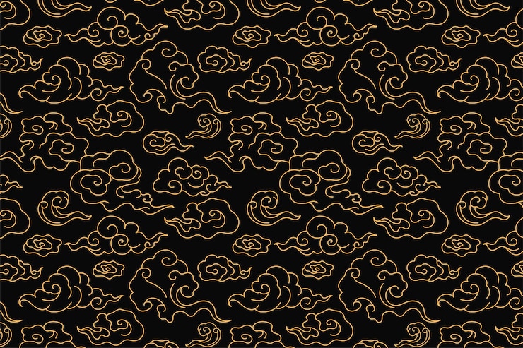 Miễn phí Vector cloud background, seamless chinese oriental pattern vector