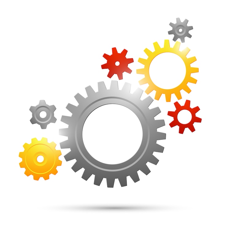 Miễn phí Vector cogwheel teamwork connection