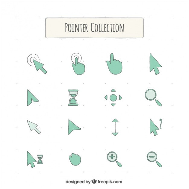 Miễn phí Vector collection of hand-drawn icons