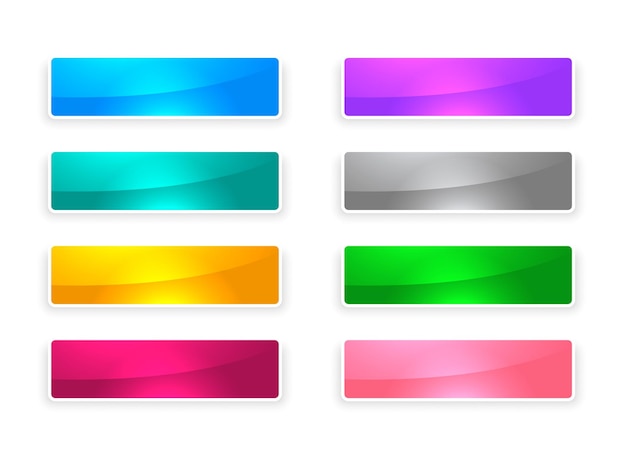 collection of web app button icon for various use