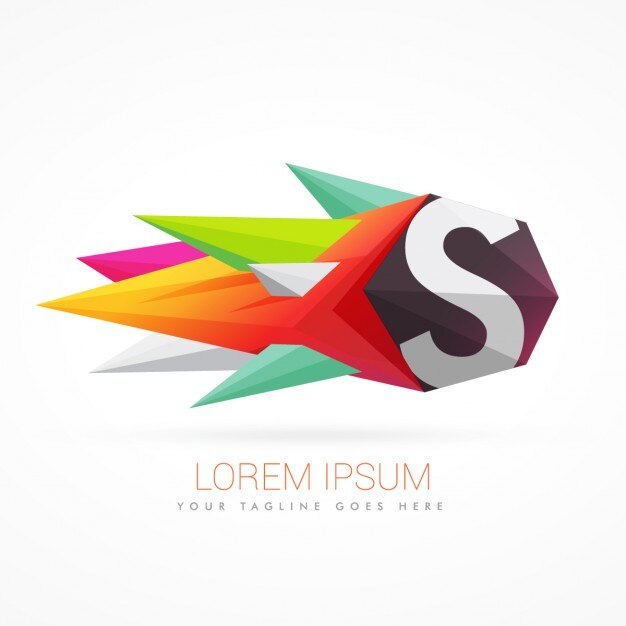 Miễn phí Vector colorful abstract logo with letter s